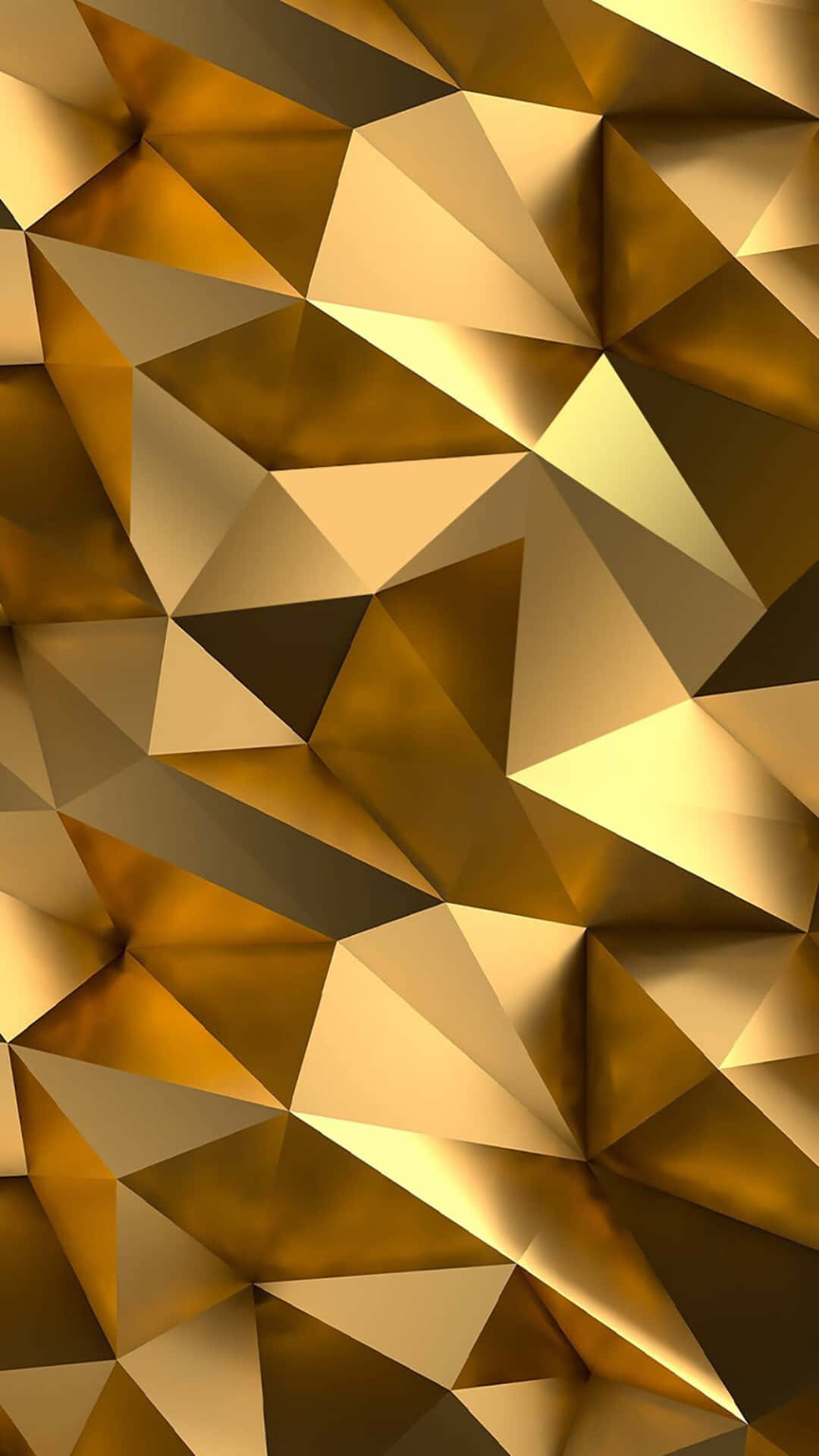 Gold Iphone Geometric 3d Abstract