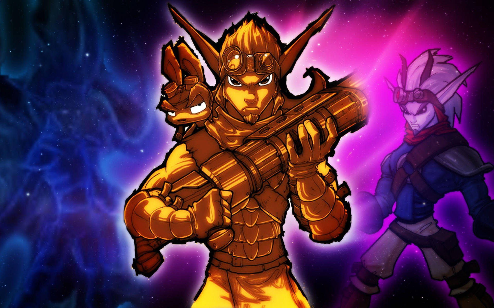 Gold Jak And Daxter Background