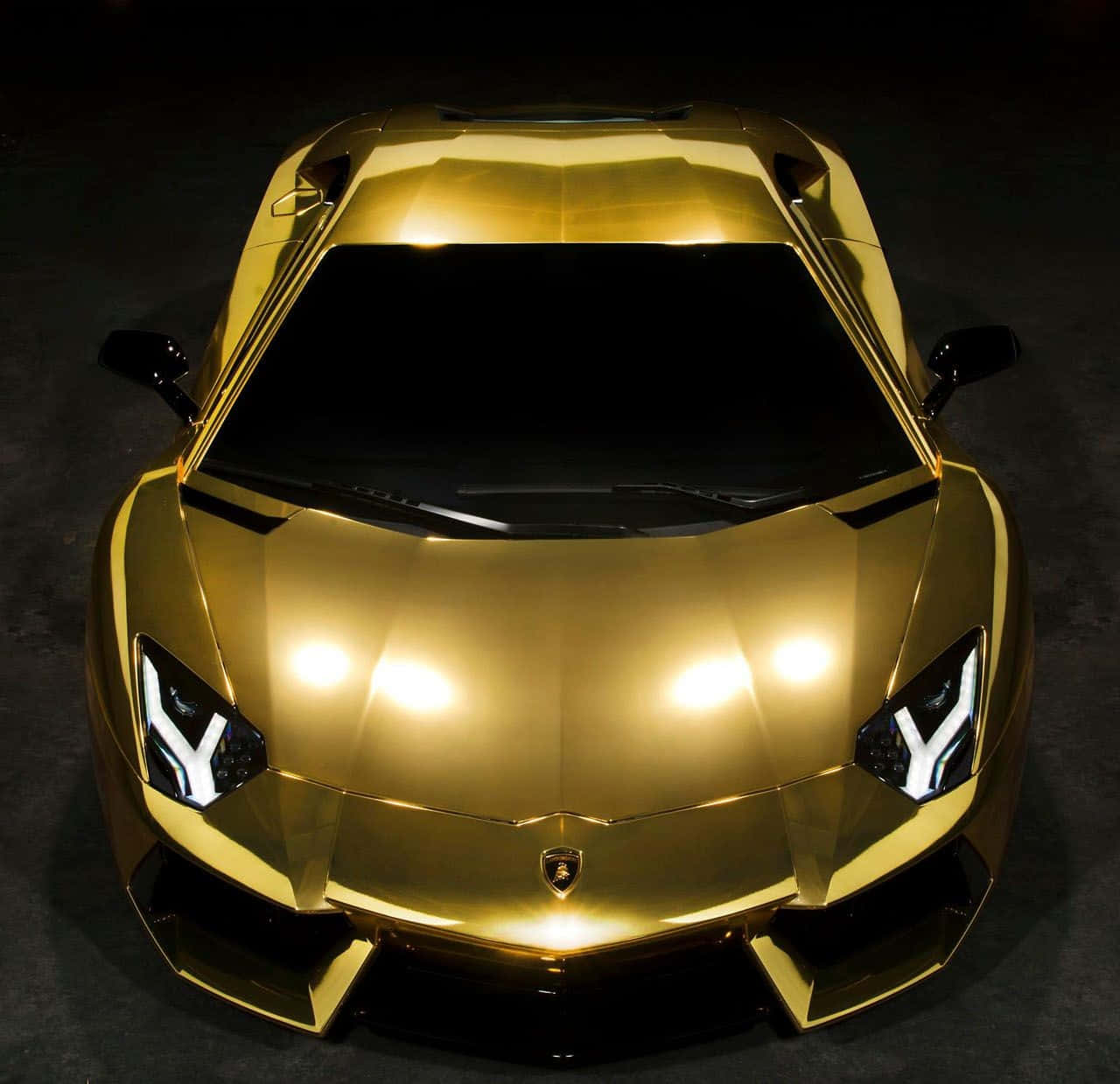Gold Lamborghini: Experience The Luxury Background