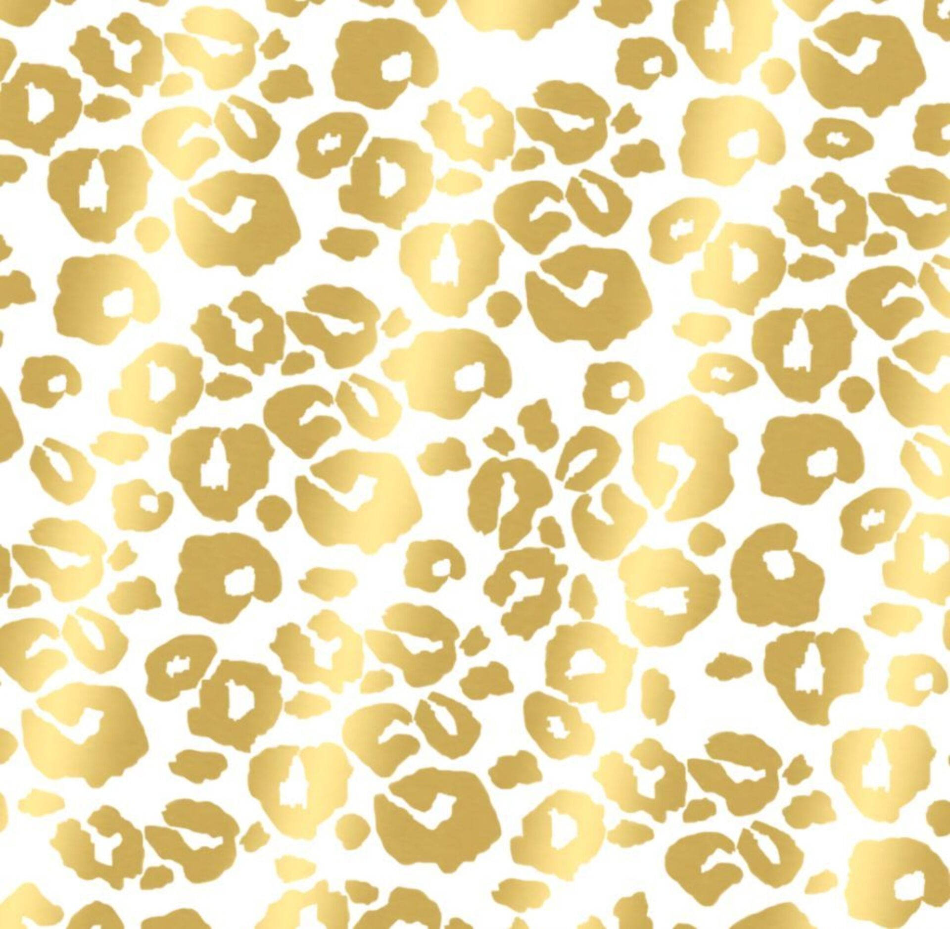 Gold Leopard Print Background