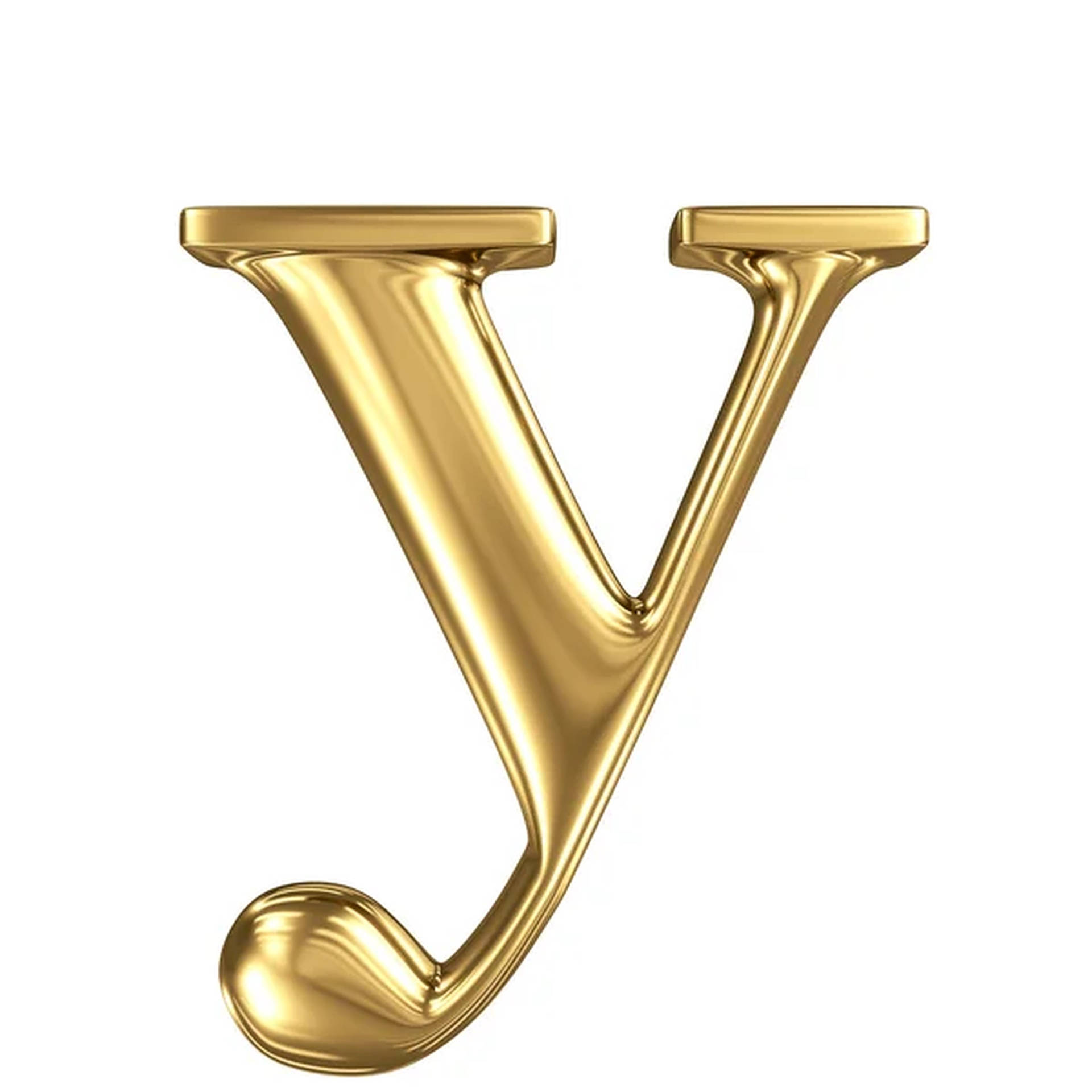 Gold Letter Y Background