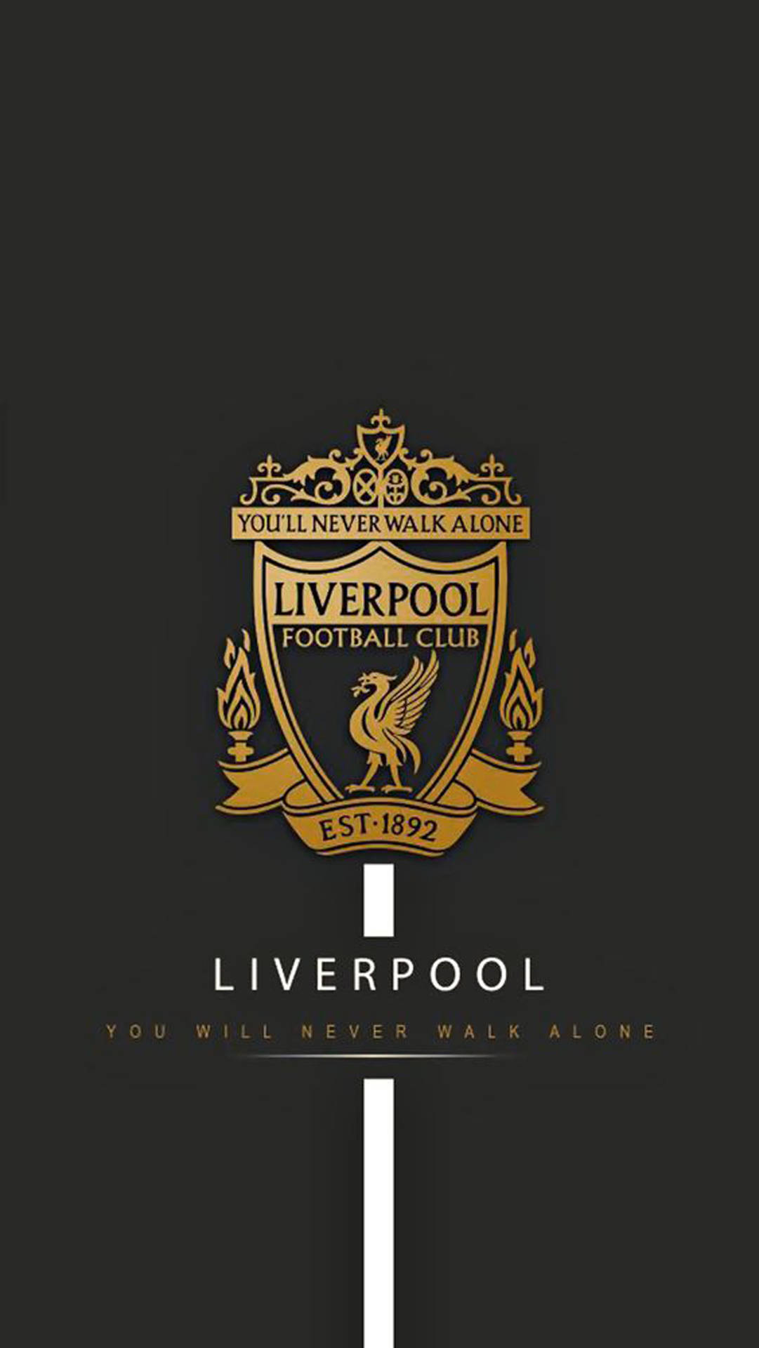 Gold Liverpool 4k Logo Background