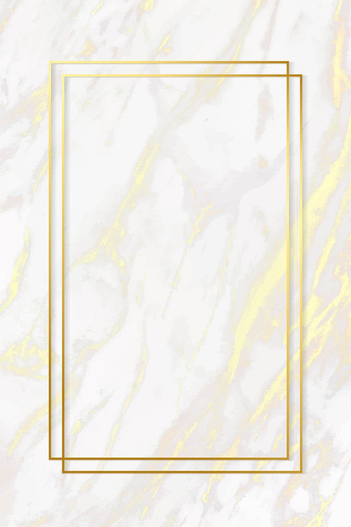 Gold Marble Frame Background