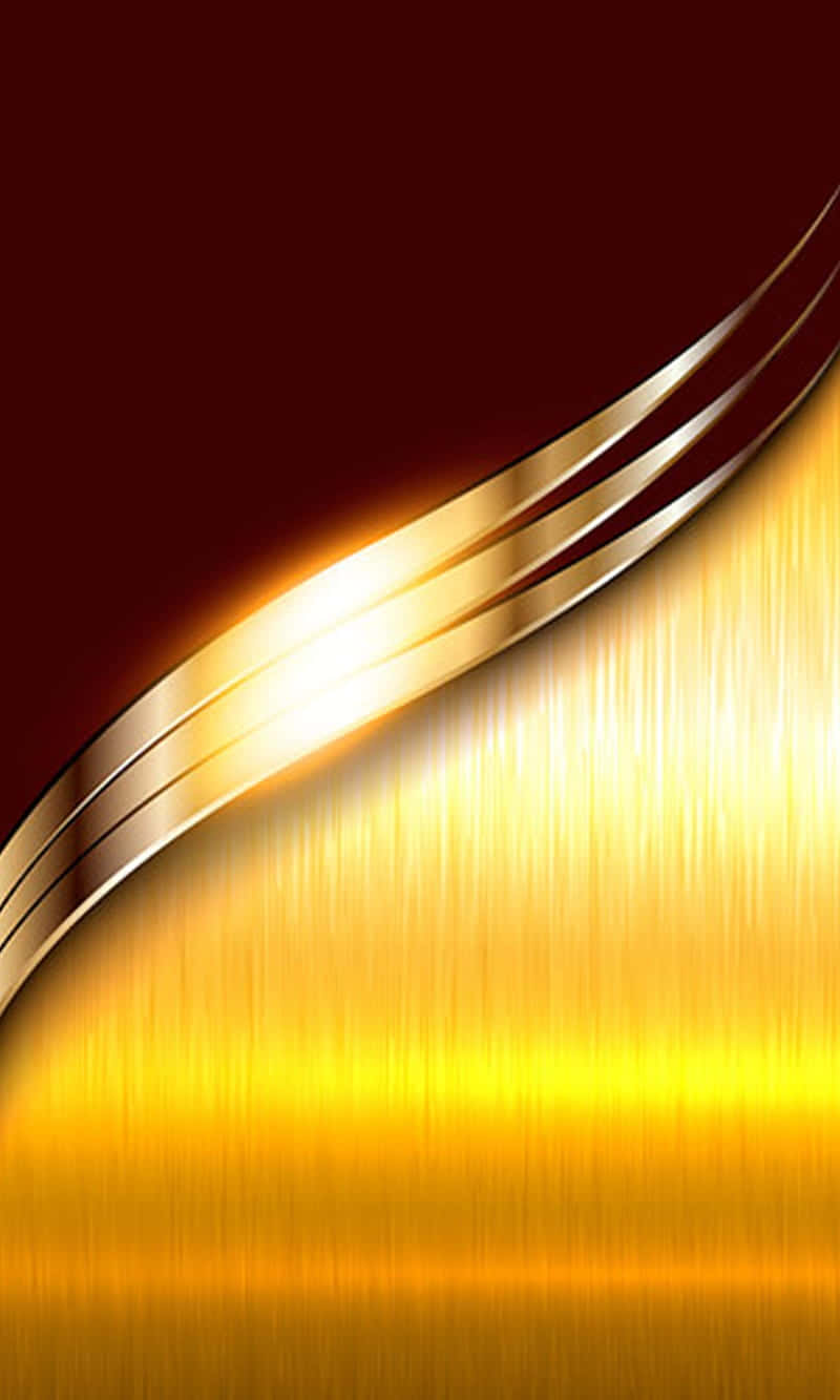 Gold Metallic Background With A Striped Pattern Background