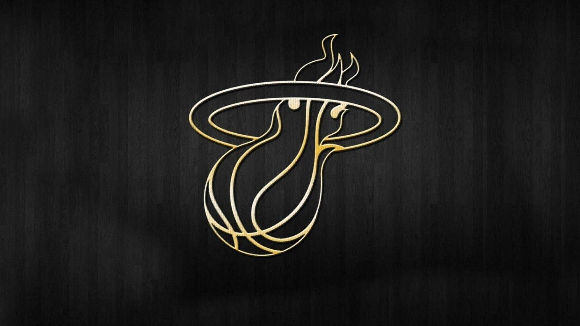 Gold Miami Heat Logo Background