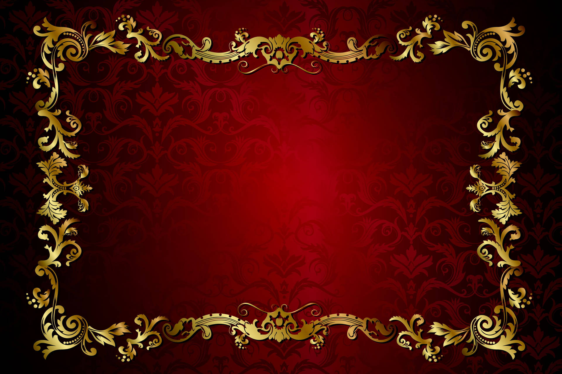 Gold-patterned Frame Background Design Background