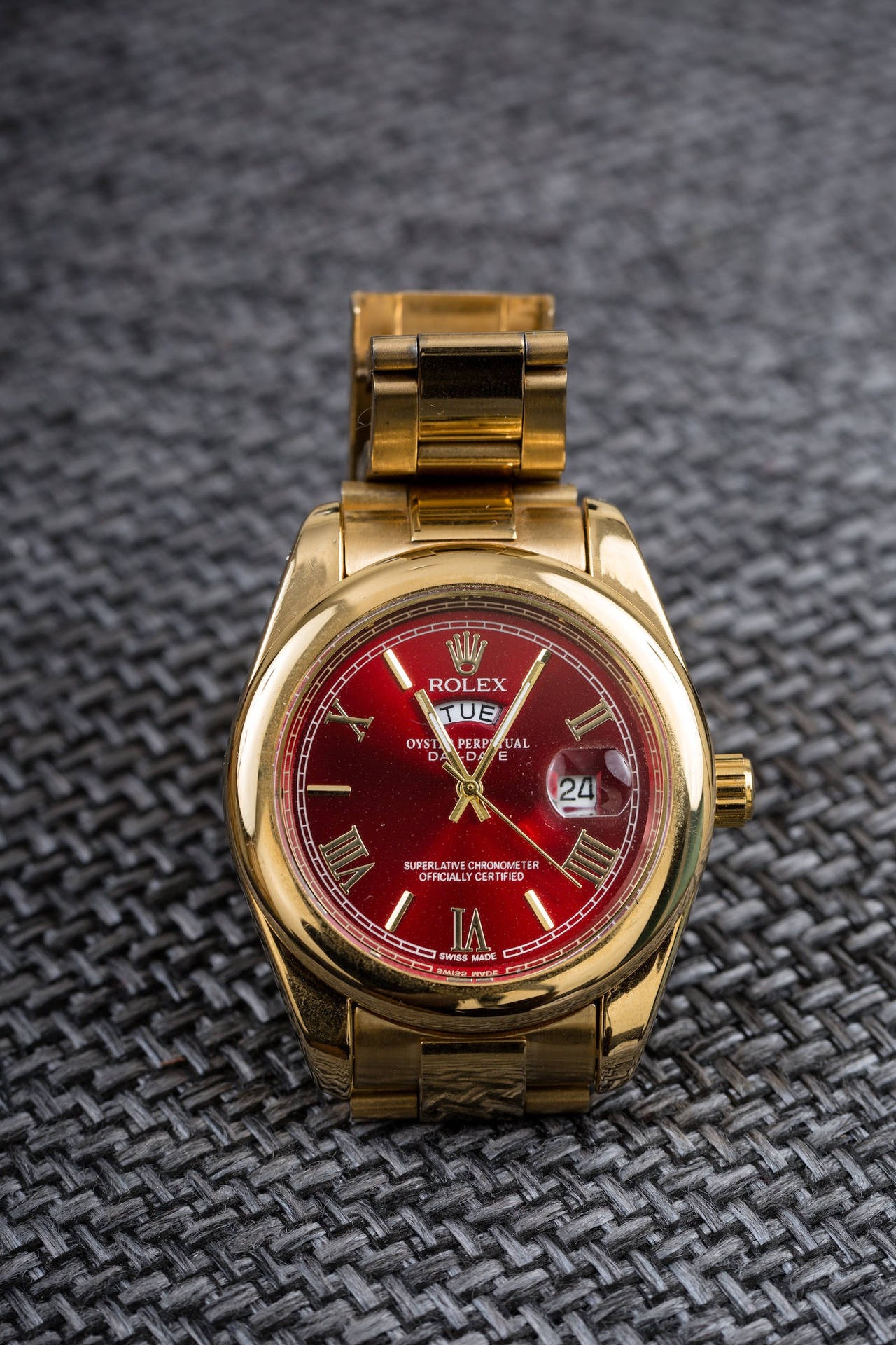 Gold Plated Rolex Hd Watch