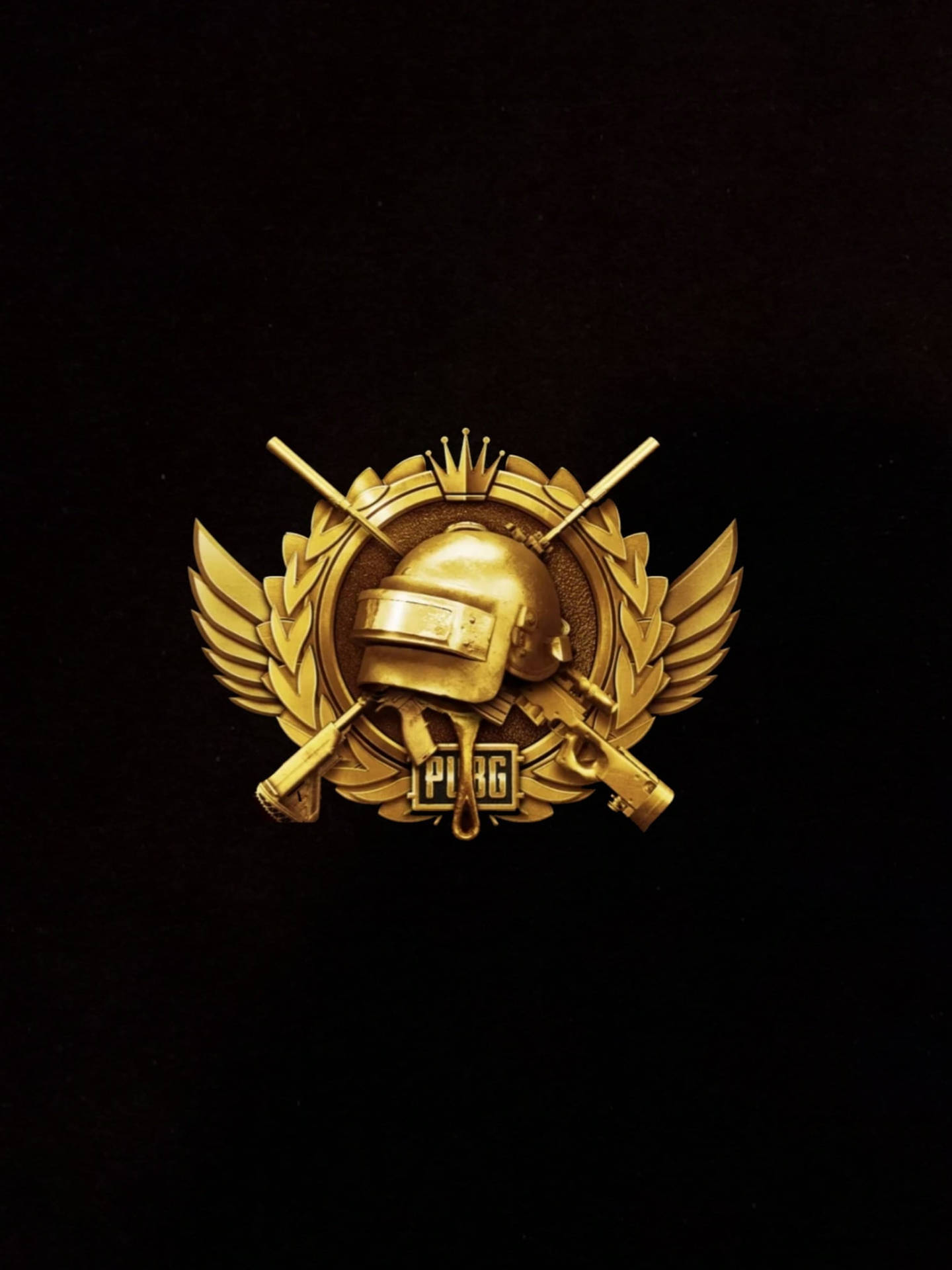 Gold Pubg Logo Background