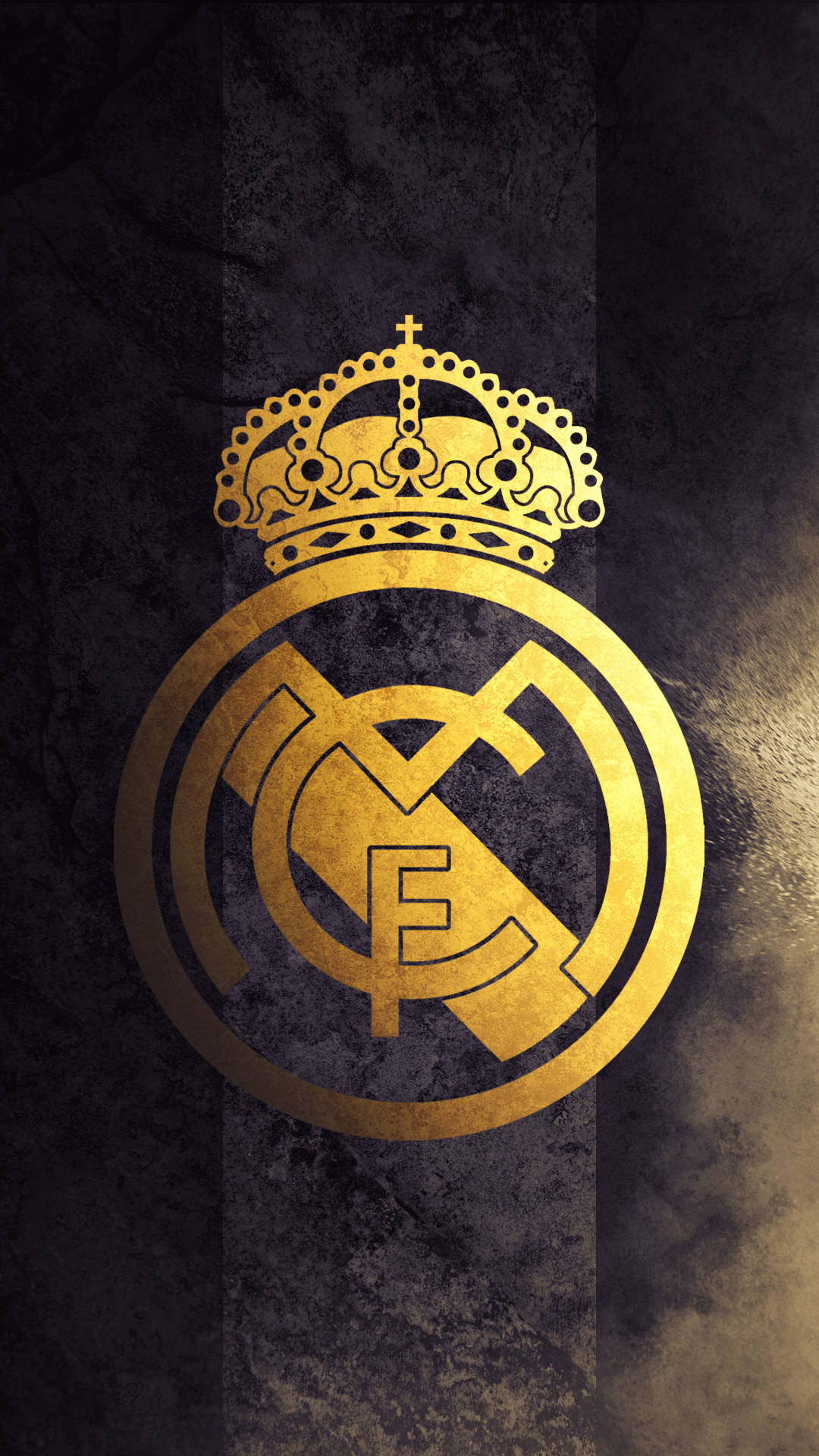 Gold Real Madrid Emblem Background