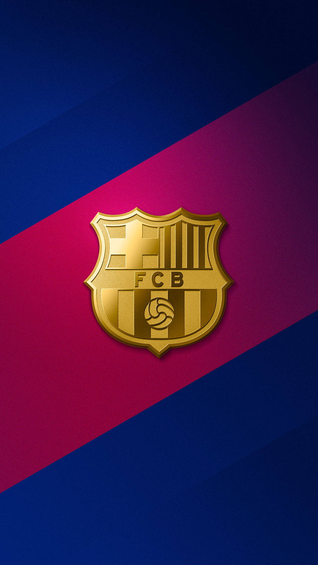 Gold Red Barcelona Fc Logo Background