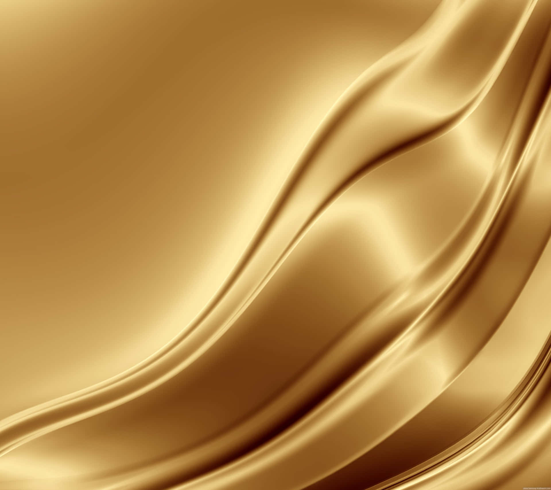 Gold Silk Background With Wavy Lines Background