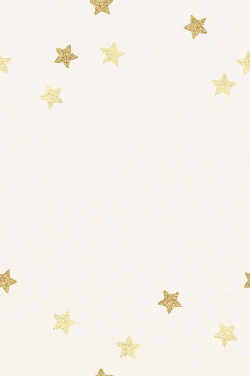 Gold Stars On A White Background Background