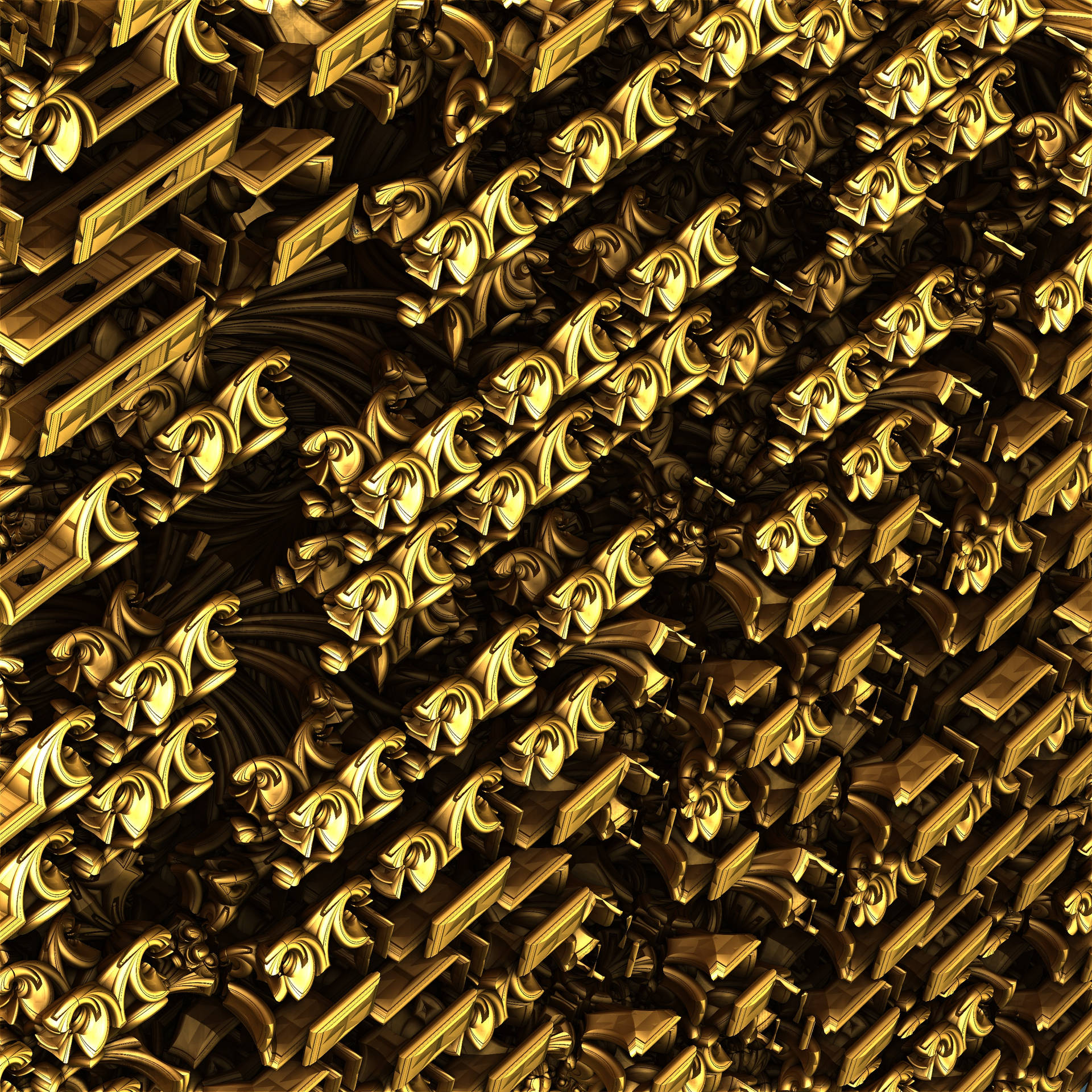 Gold Structure Background