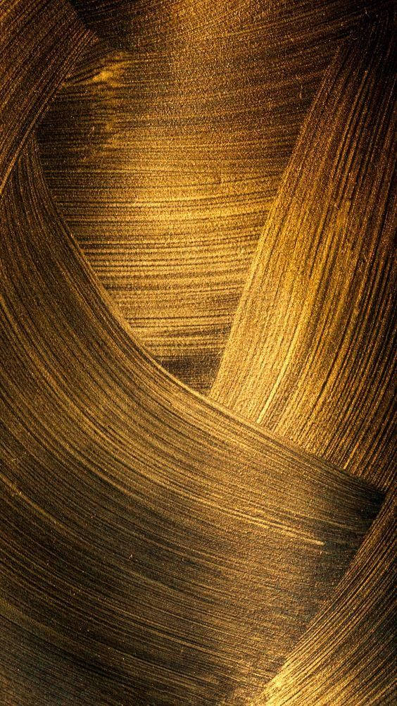 Gold Texture Big Brush Strokes Background