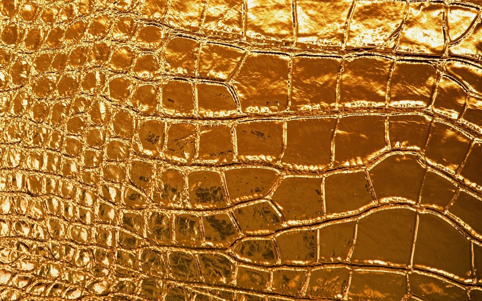 Gold Texture Crocodile Skin Background