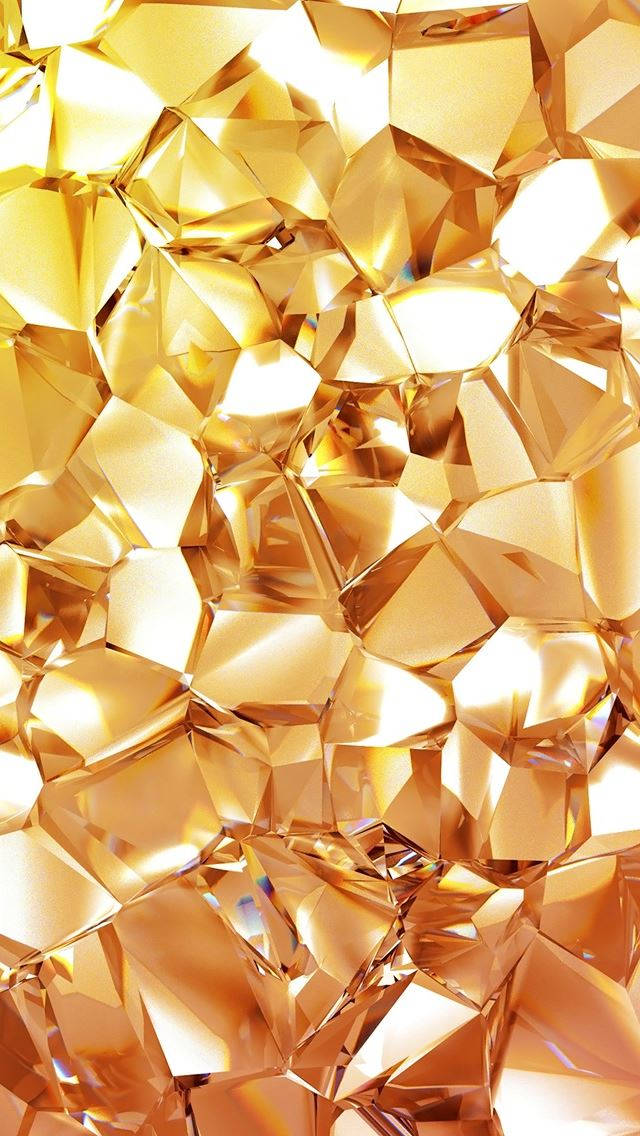 Gold Texture Diamonds Background