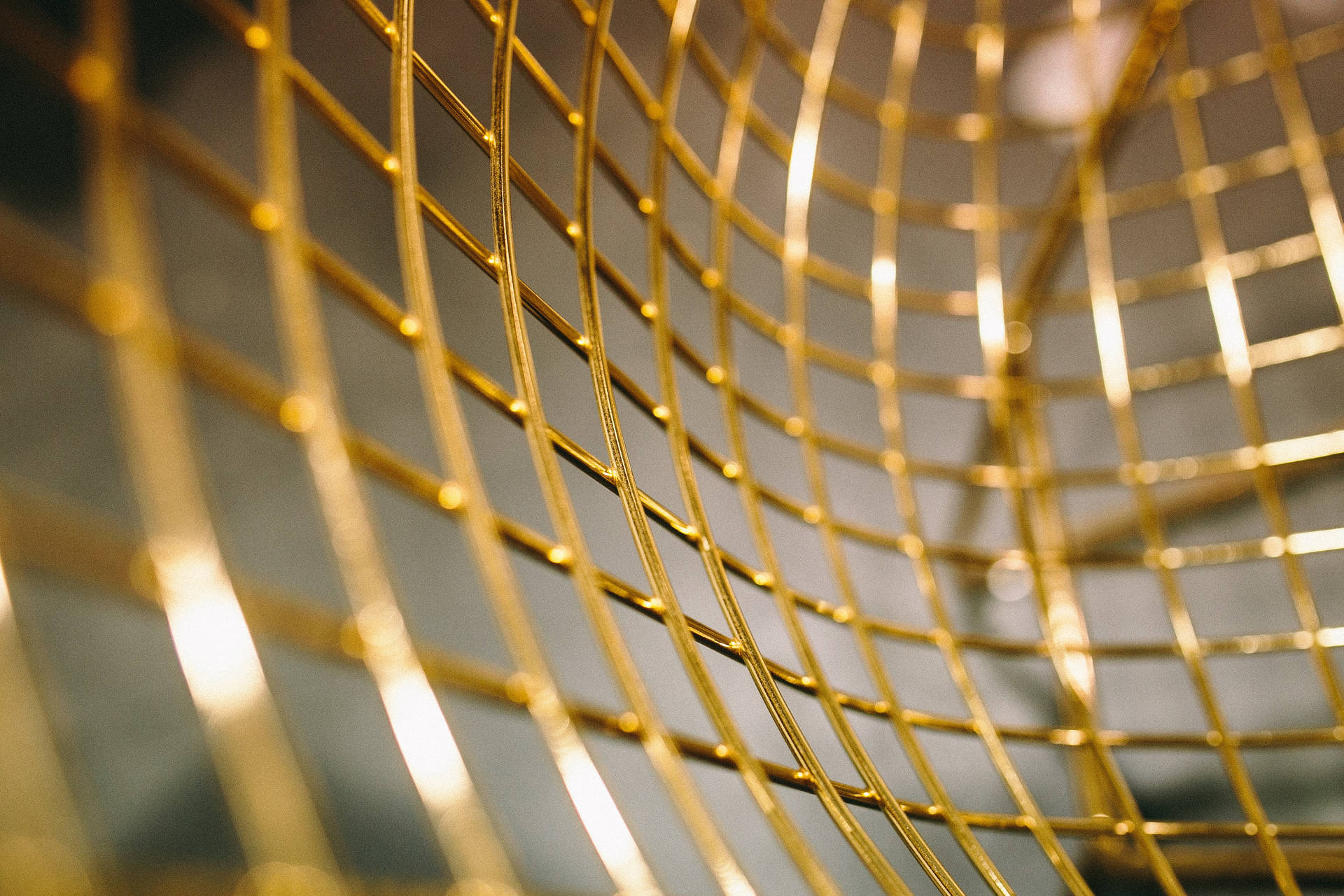 Gold Texture Grid Plating Background