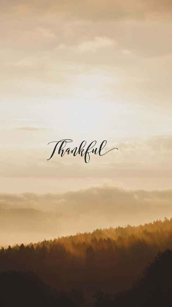 Gold Thankful Phone Theme