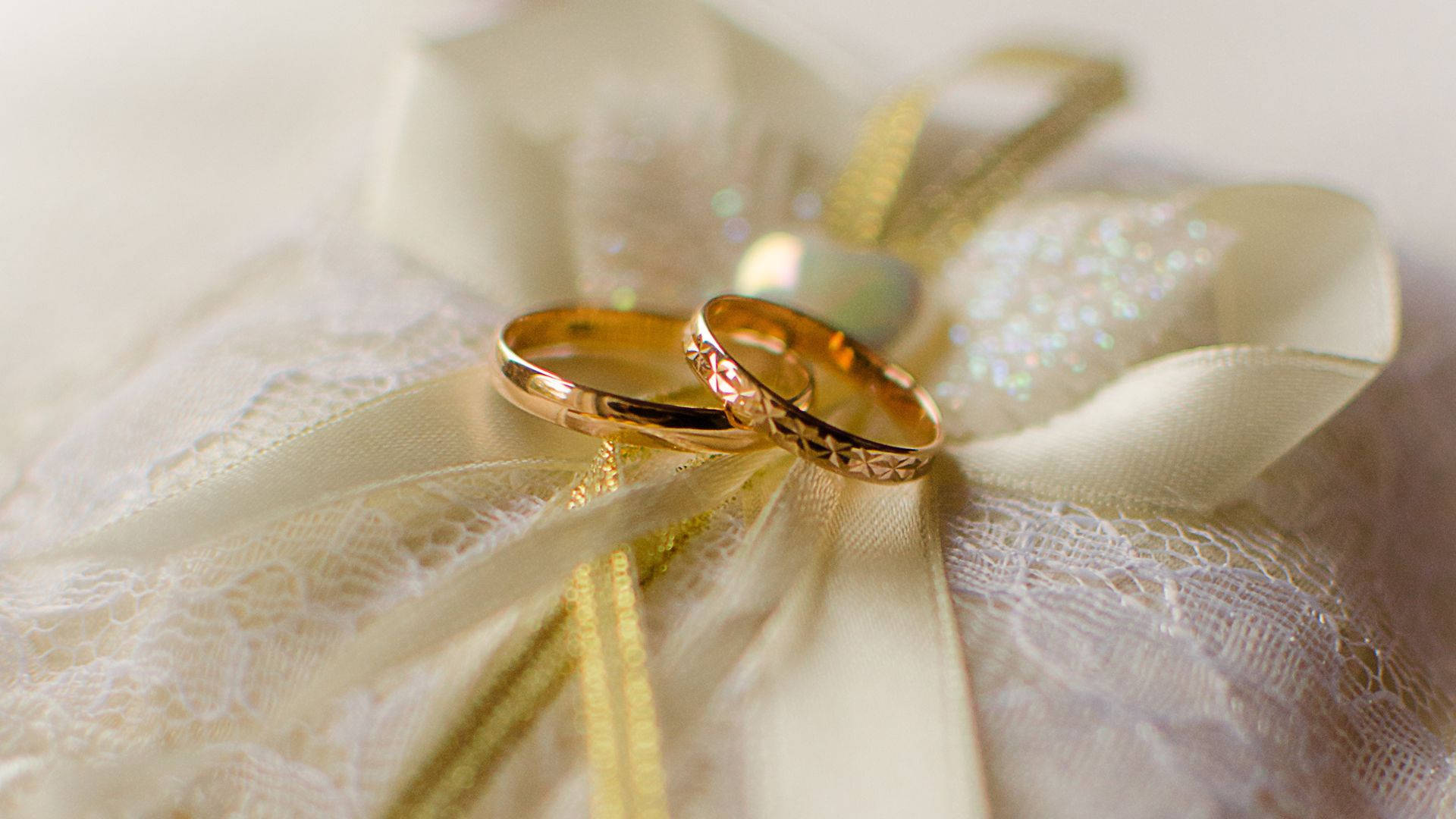 Gold Wedding Ring Background