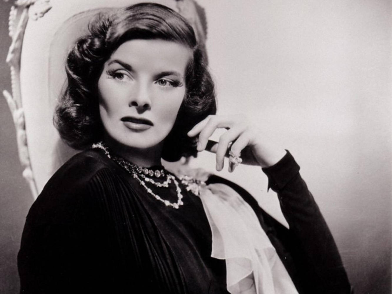 Golden Age Hollywood Star Katharine Hepburn Background