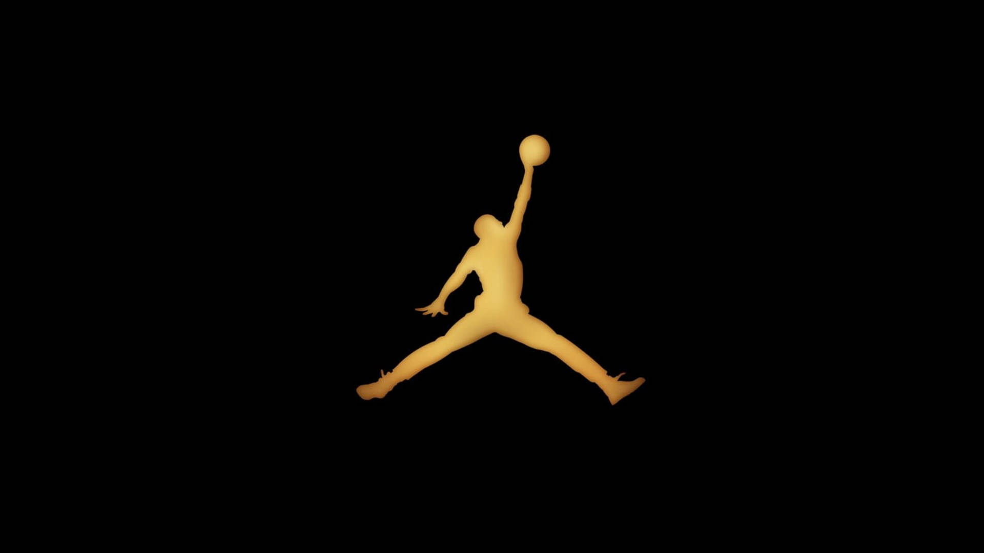 Golden Air Jordan Logo Background