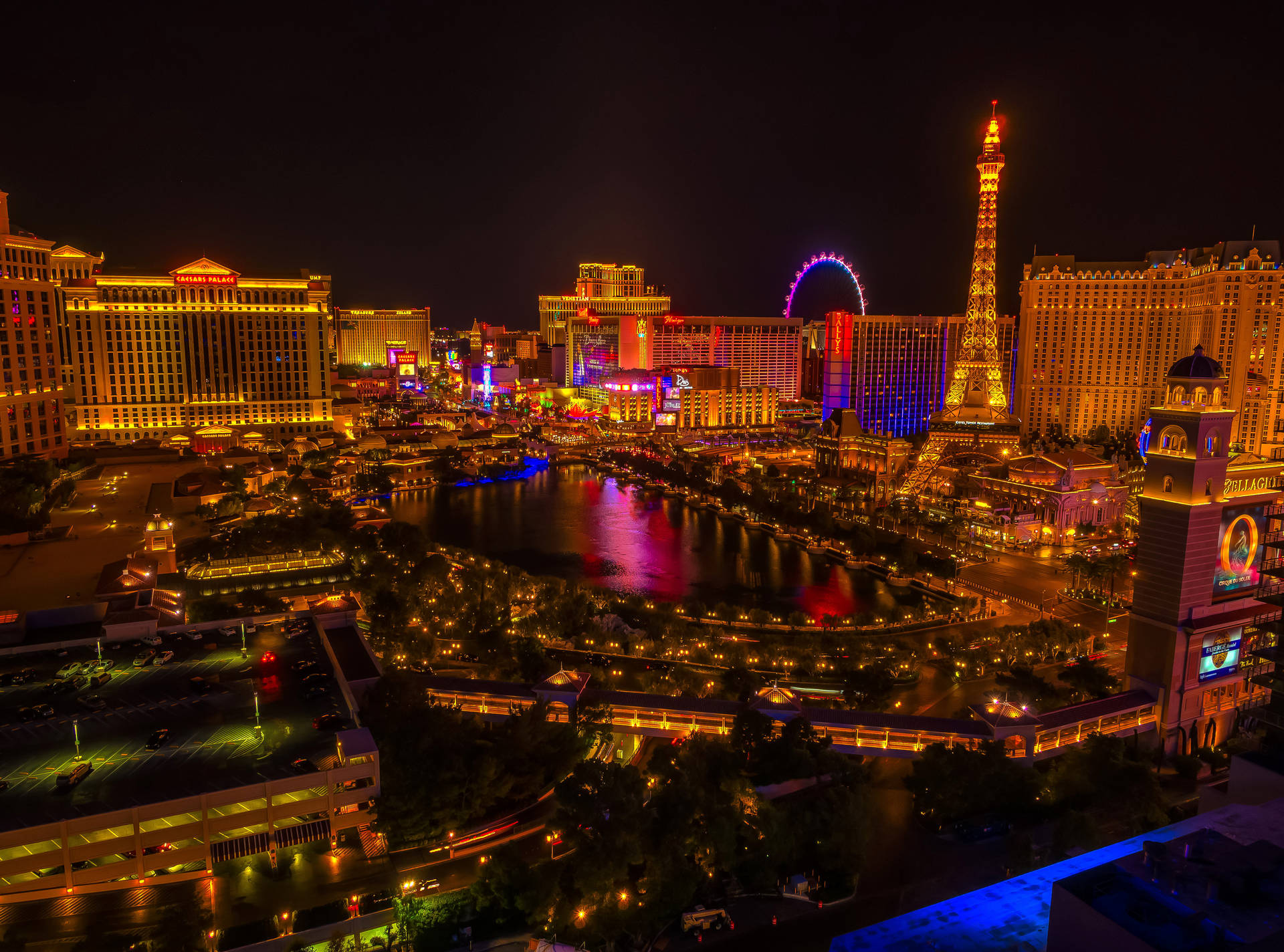 Golden And Majestic Vegas 4k Background