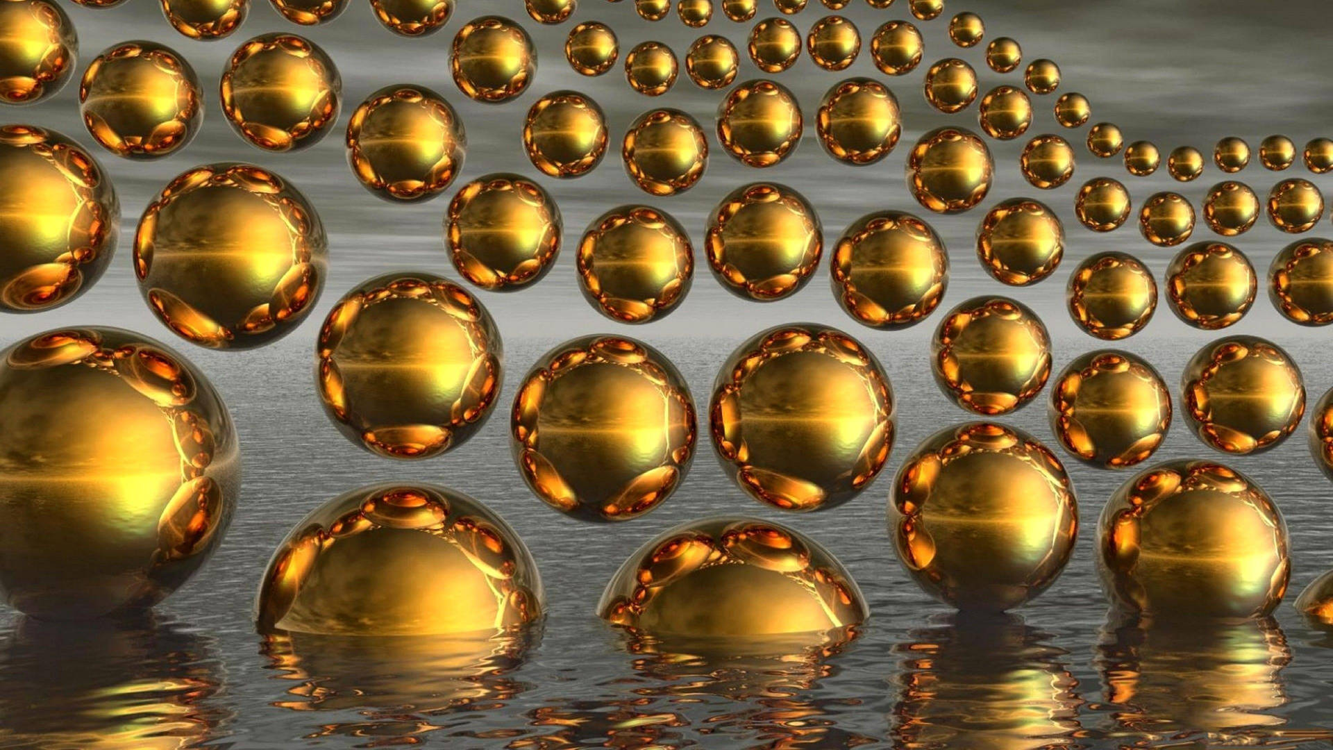 Golden Balls Background