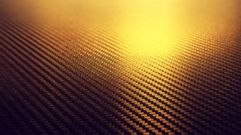 Golden Carbon Fiber In 4k Background