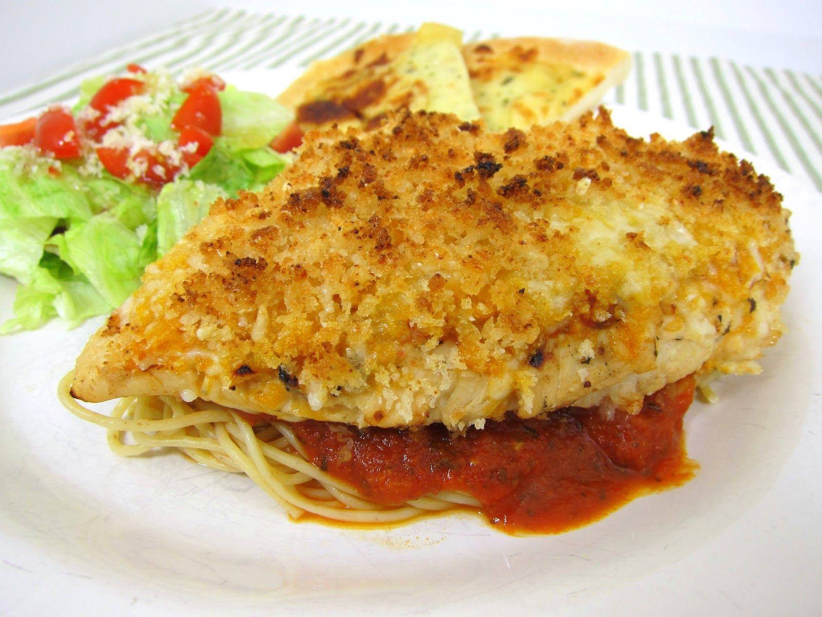 Golden Chicken Fillet Parmigiana Crumbs