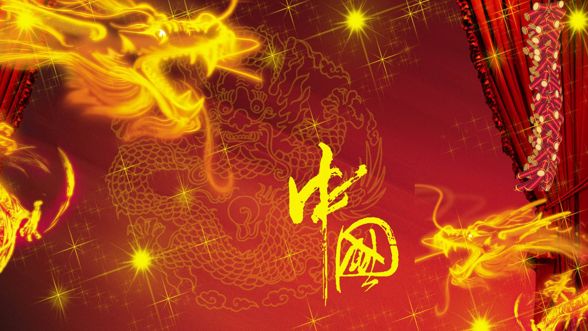 Golden_ Chinese_ Dragon_ Festive_ Background