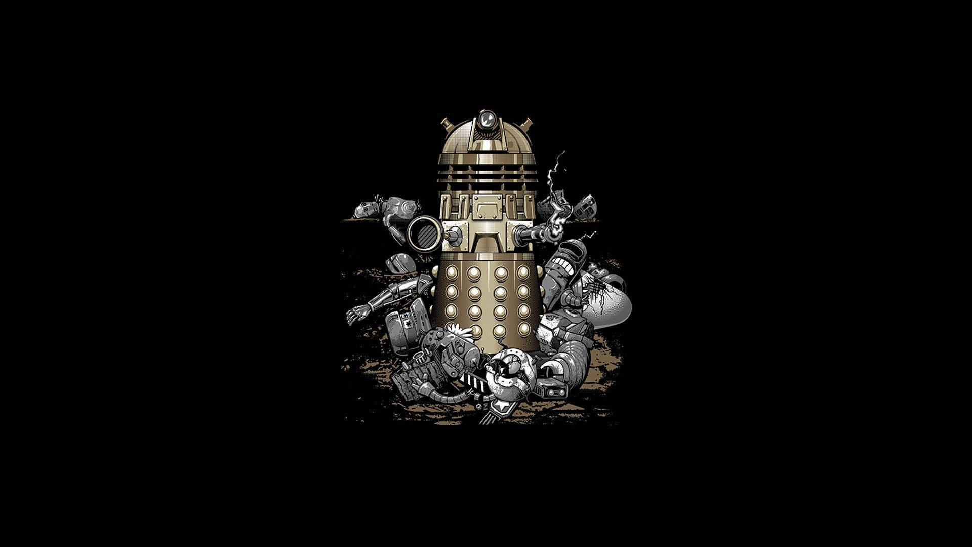 Golden Dalek Doctor Who Background