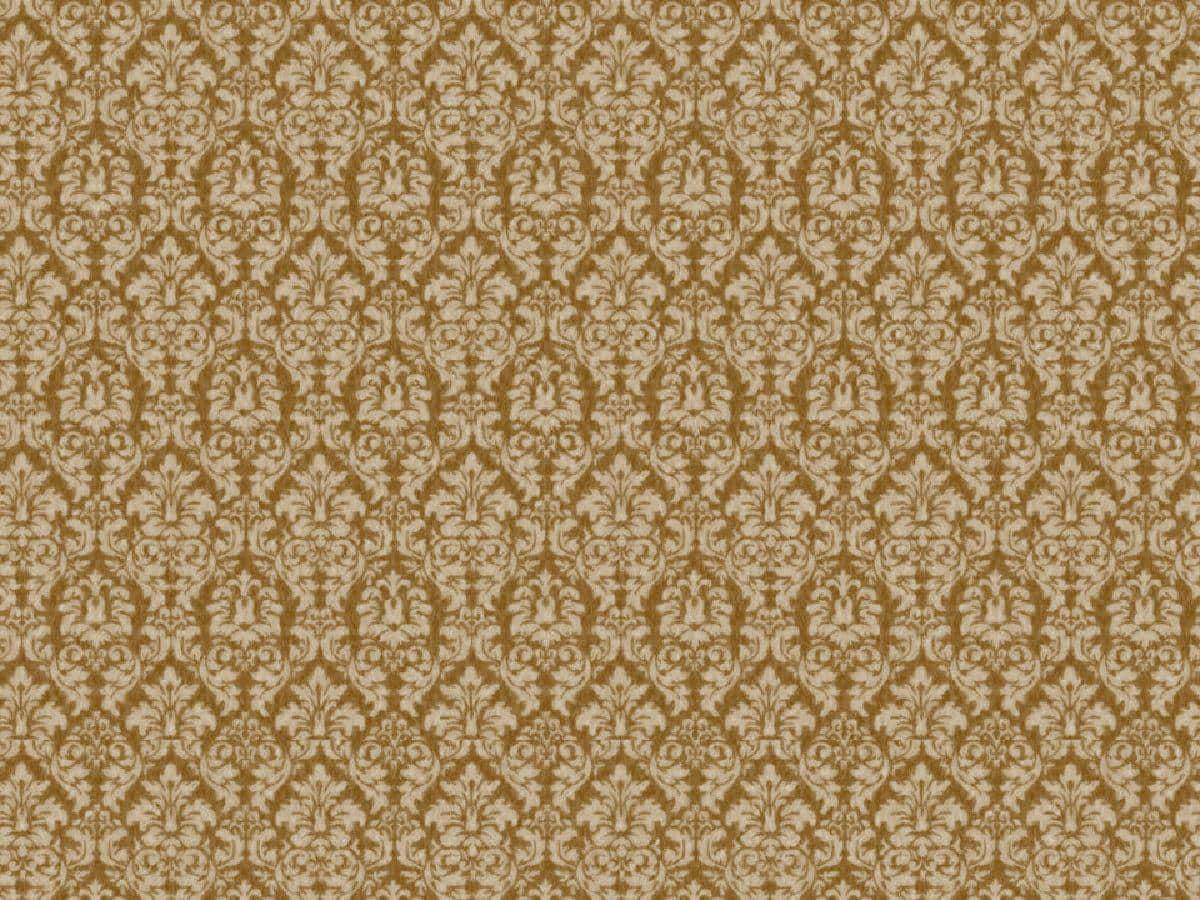 Golden Damask Pattern Background