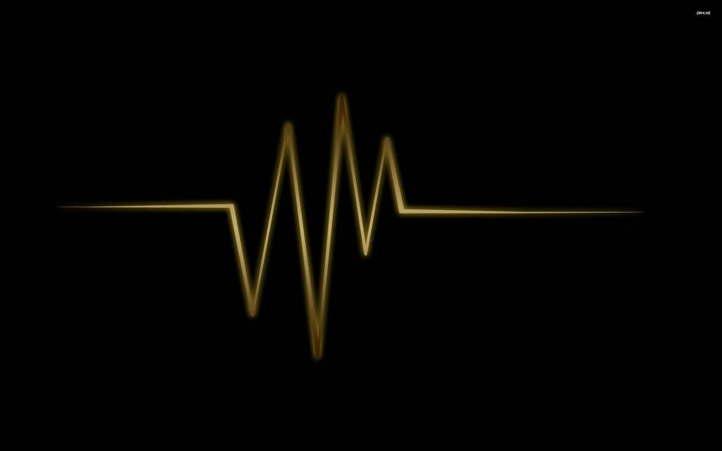 Golden Death Heartbeat Background