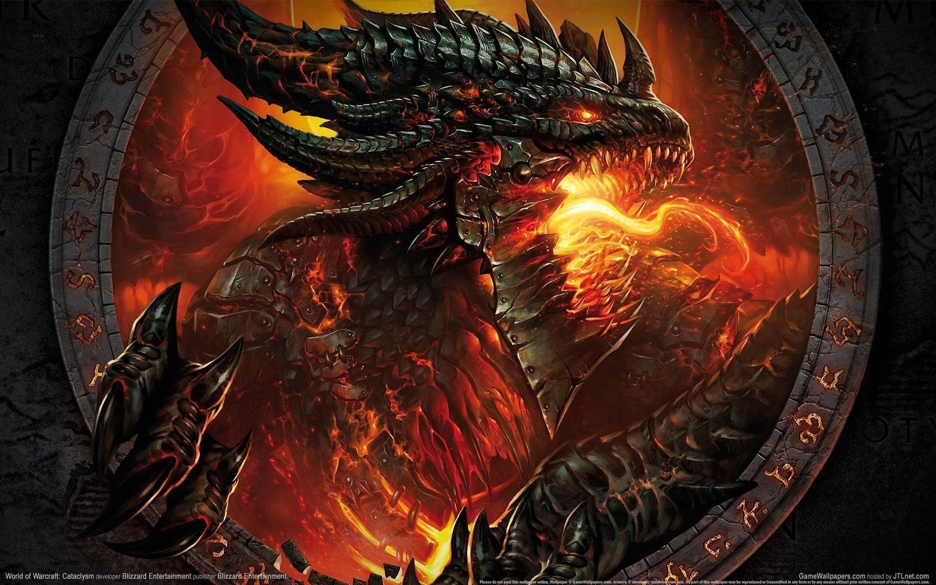 Golden Dragon Fire Background