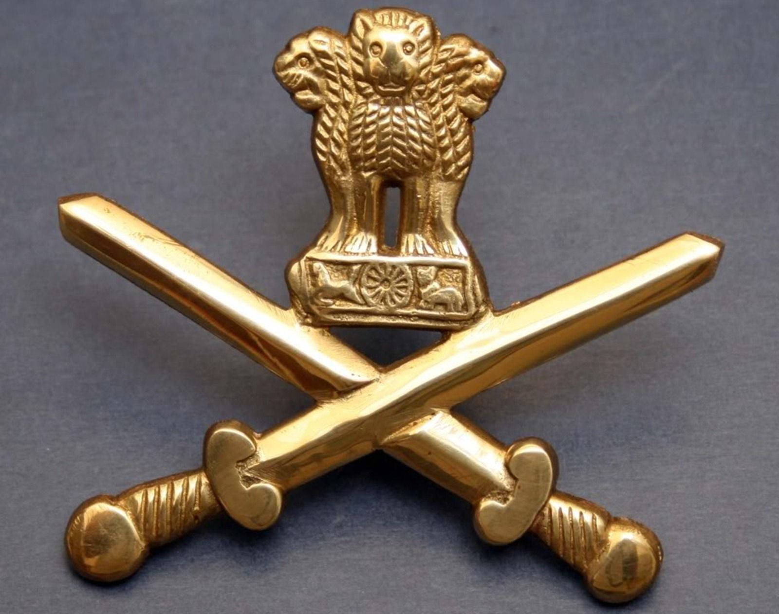 Golden Emblem Of Indian Army