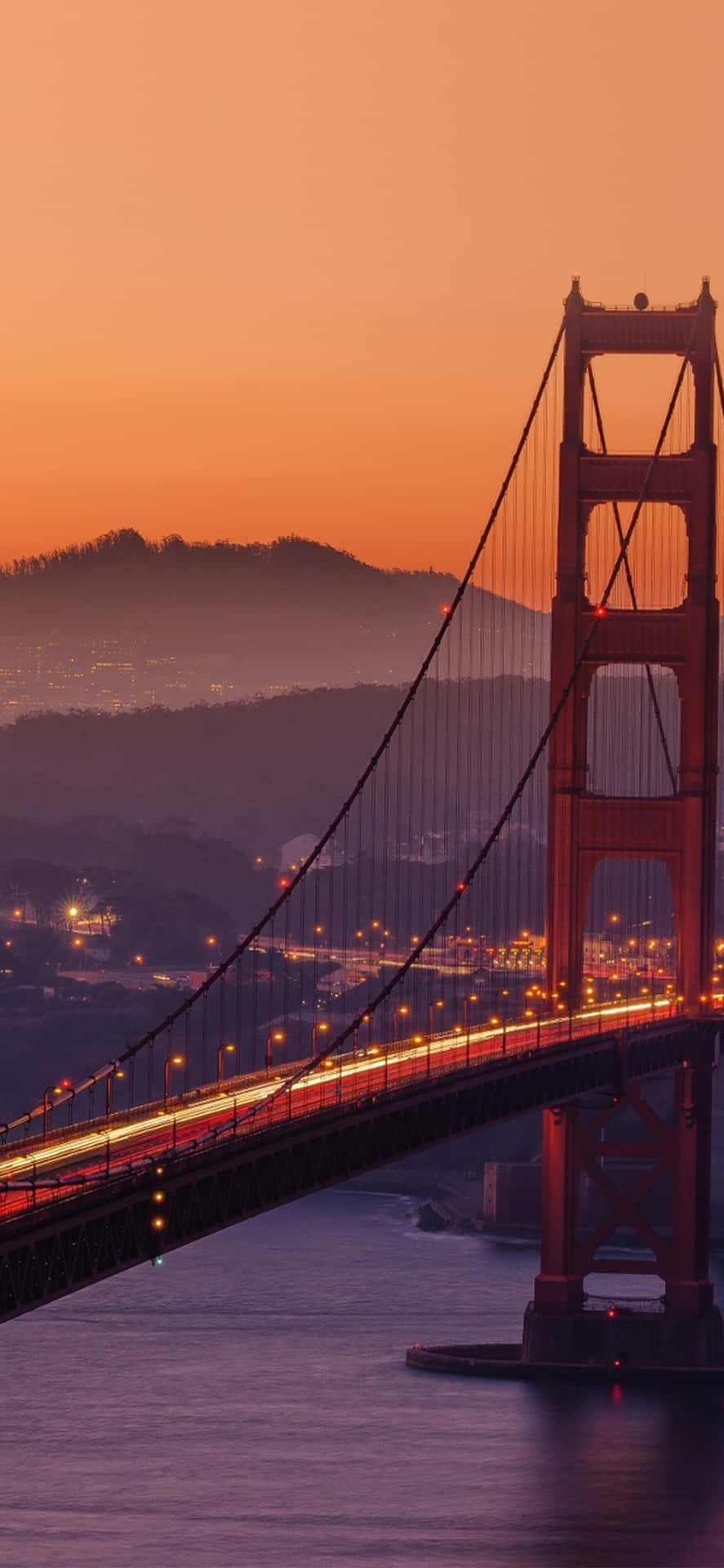 Golden Gate Bridge City Sunset Iphone Background