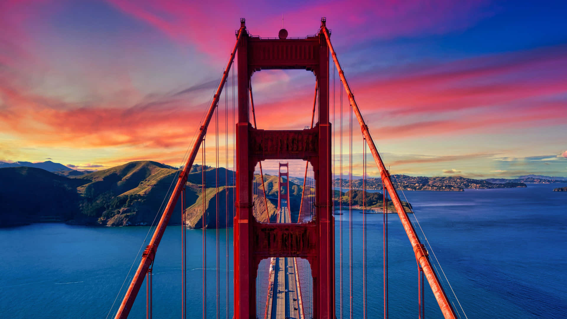 Golden Gate Bridge Sunset4 K Background