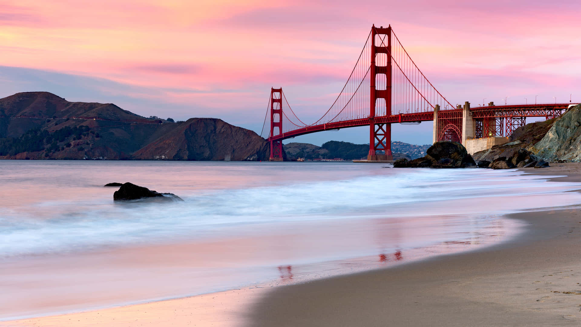 Golden Gate Bridge Sunset4 K Background