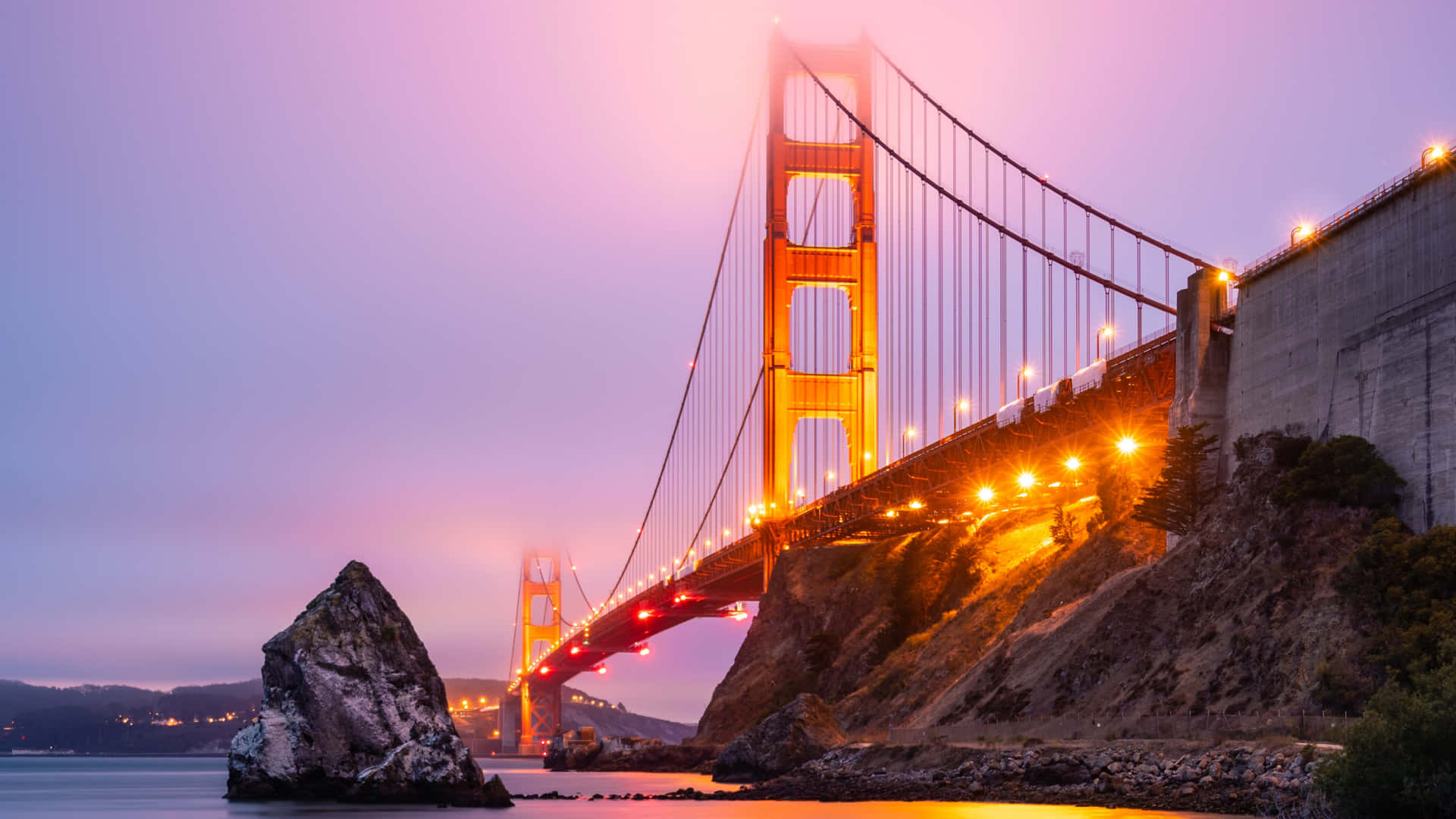 Golden Gate Bridge Twilight4 K Background
