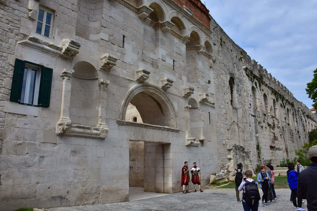 Golden Gate Of Diocletians Palace Background