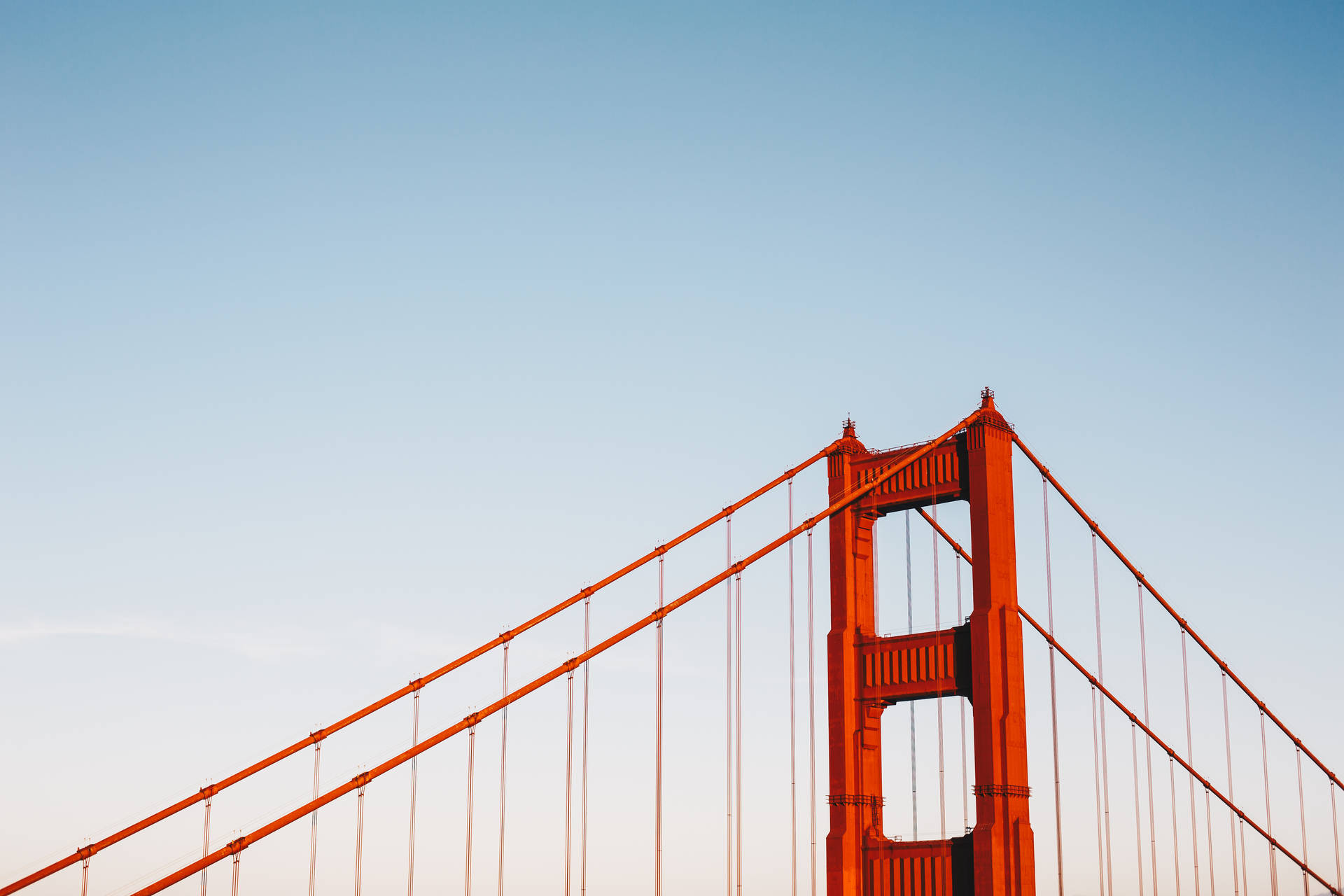 Golden Gate Pillar 1080p Hd Desktop Background