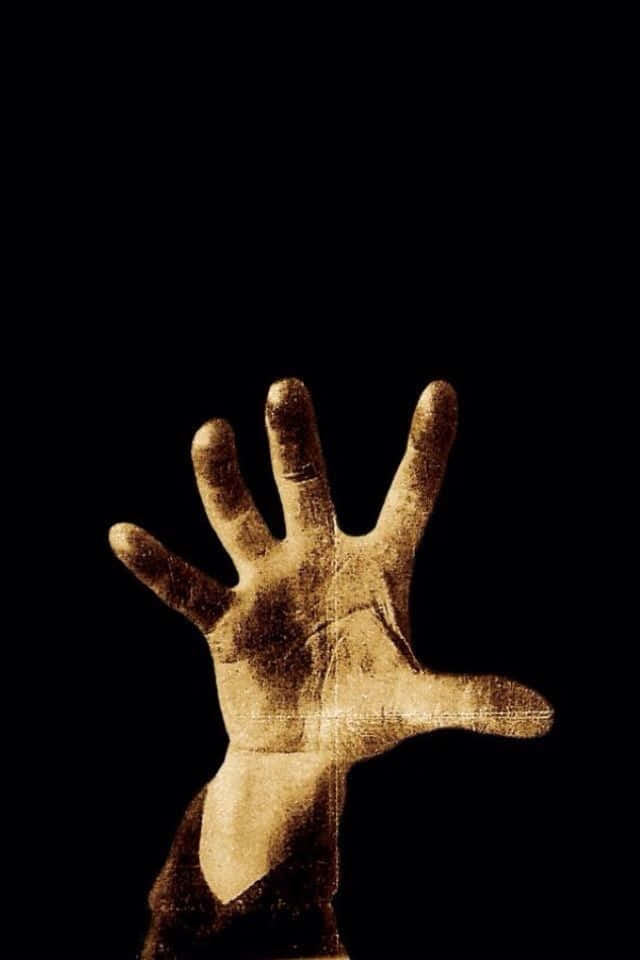 Golden Hand Shadow Art