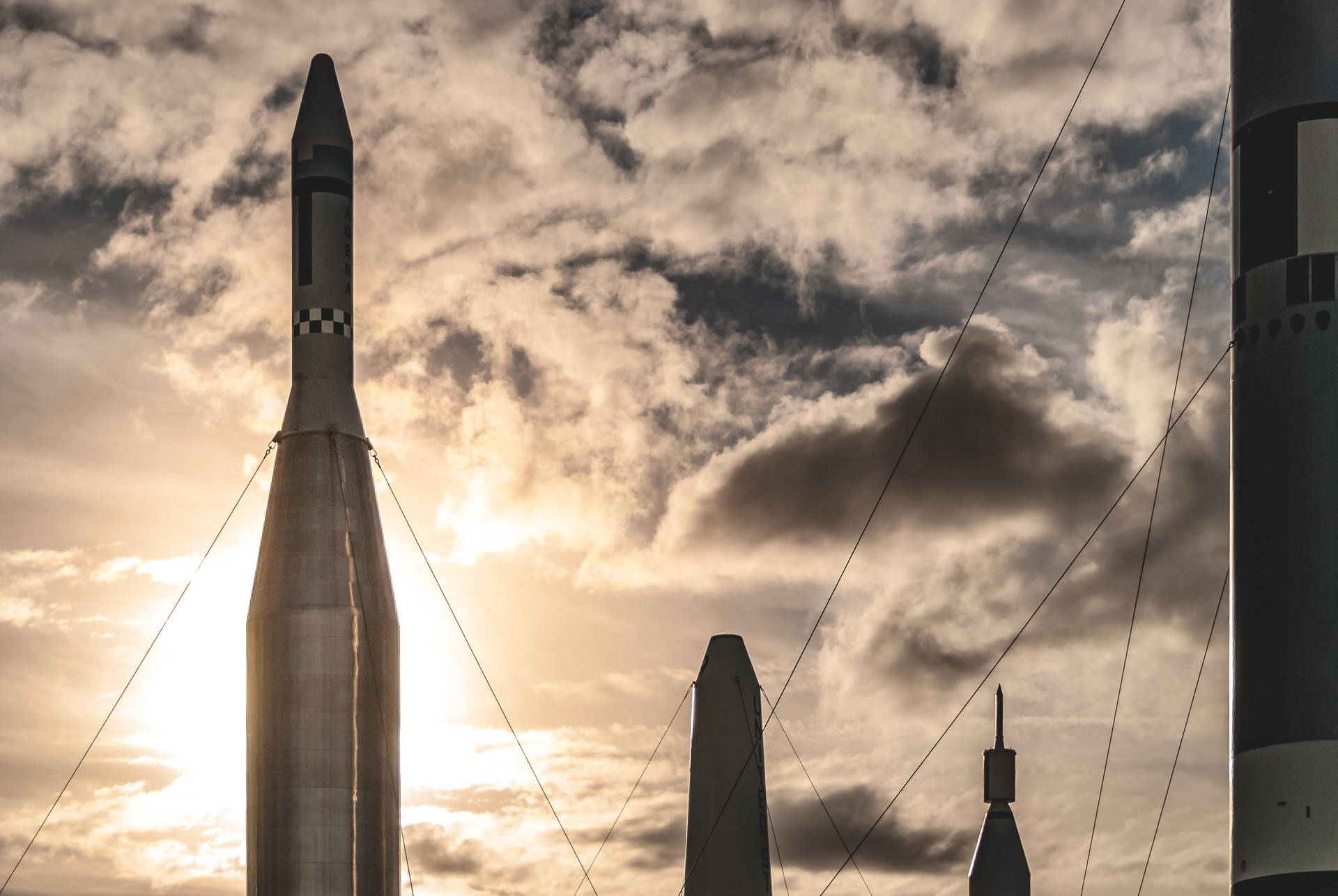 Golden Hour At Kennedy Space Center Background