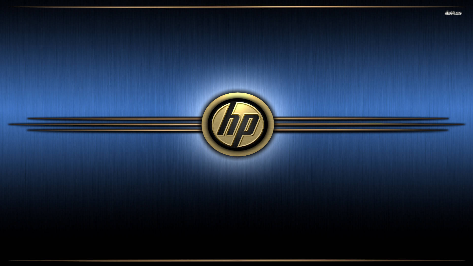 Golden Hp Laptop Logo Background