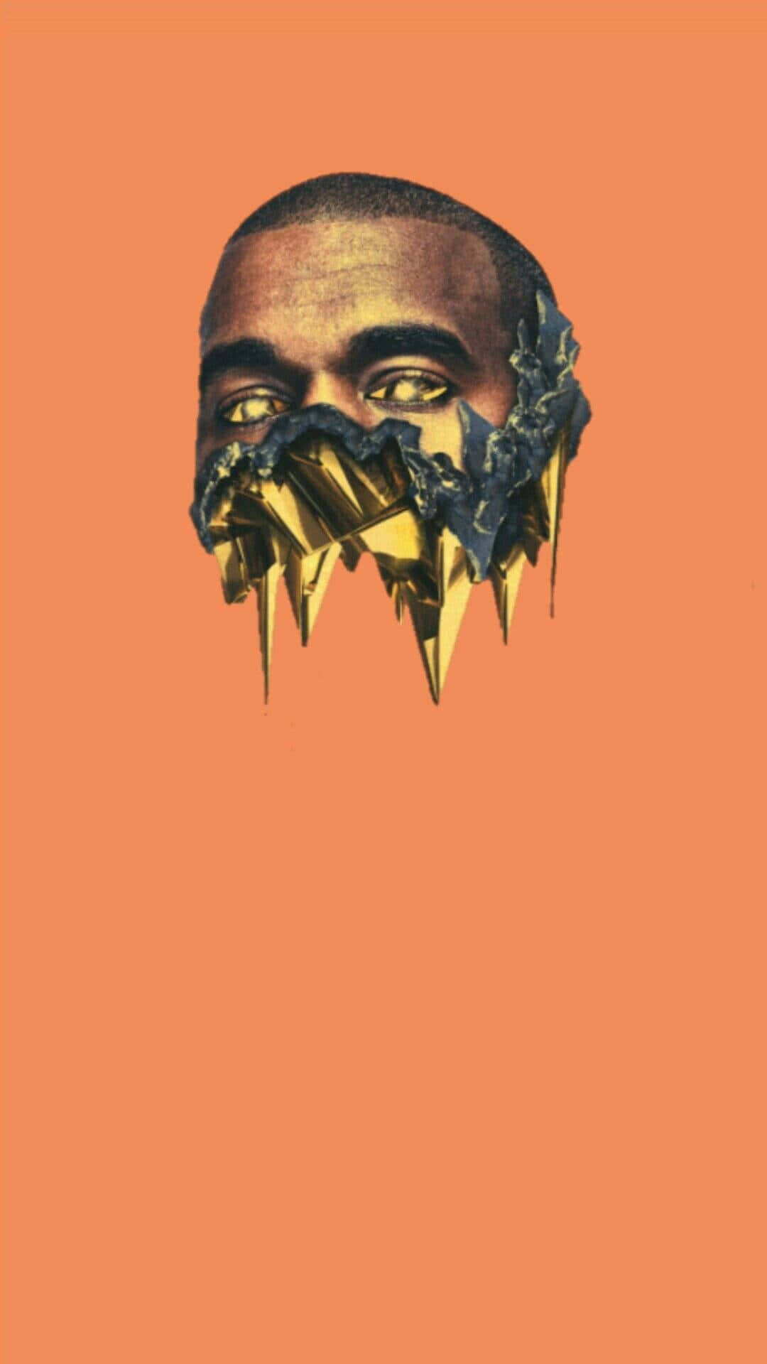 Golden Jawed Portrait Art Background