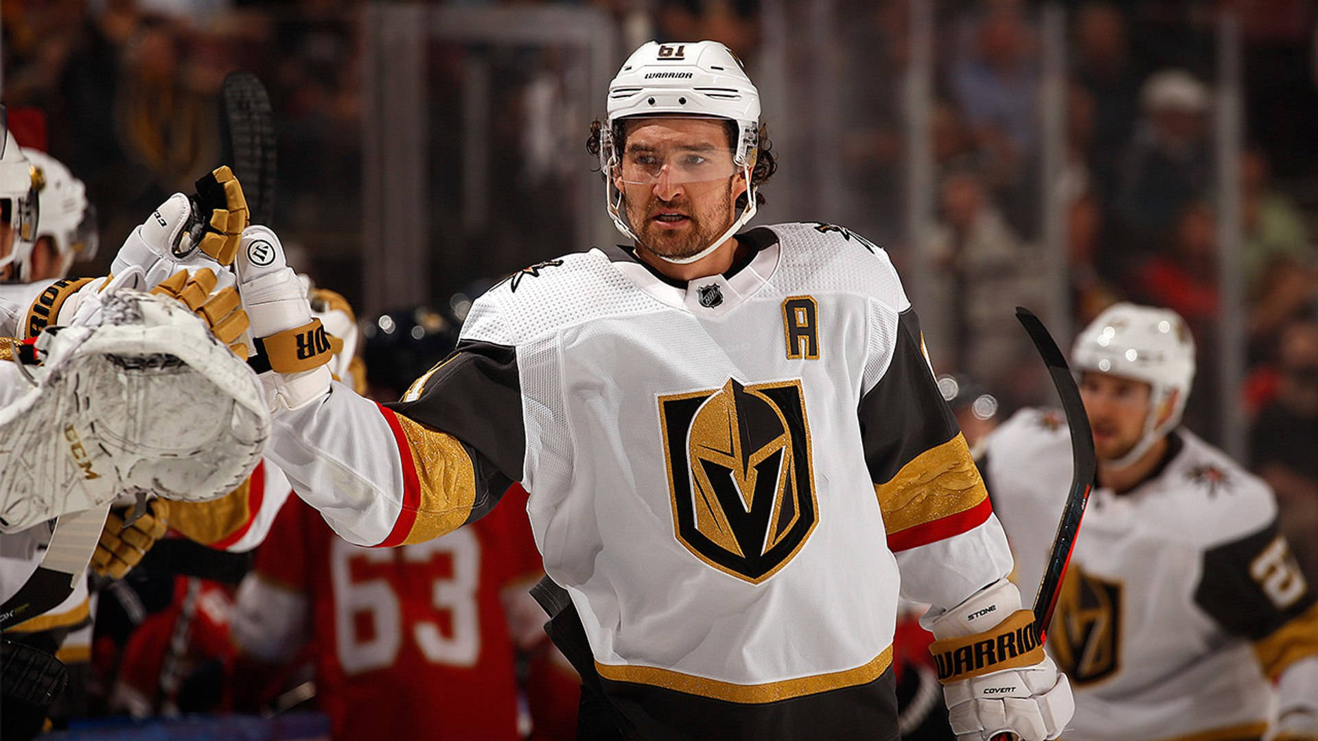 Golden Knights Captain Mark Stone 2020 Game Fla Live Arena Background