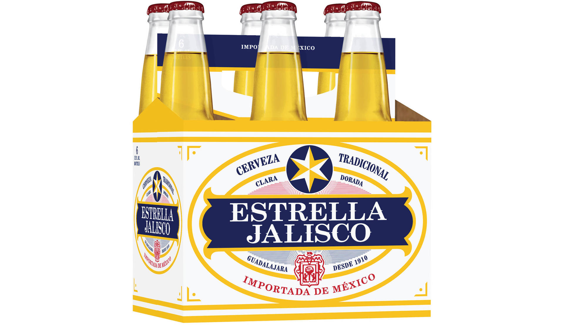 Golden Lager Beer Estrella Jalisco Pack Background