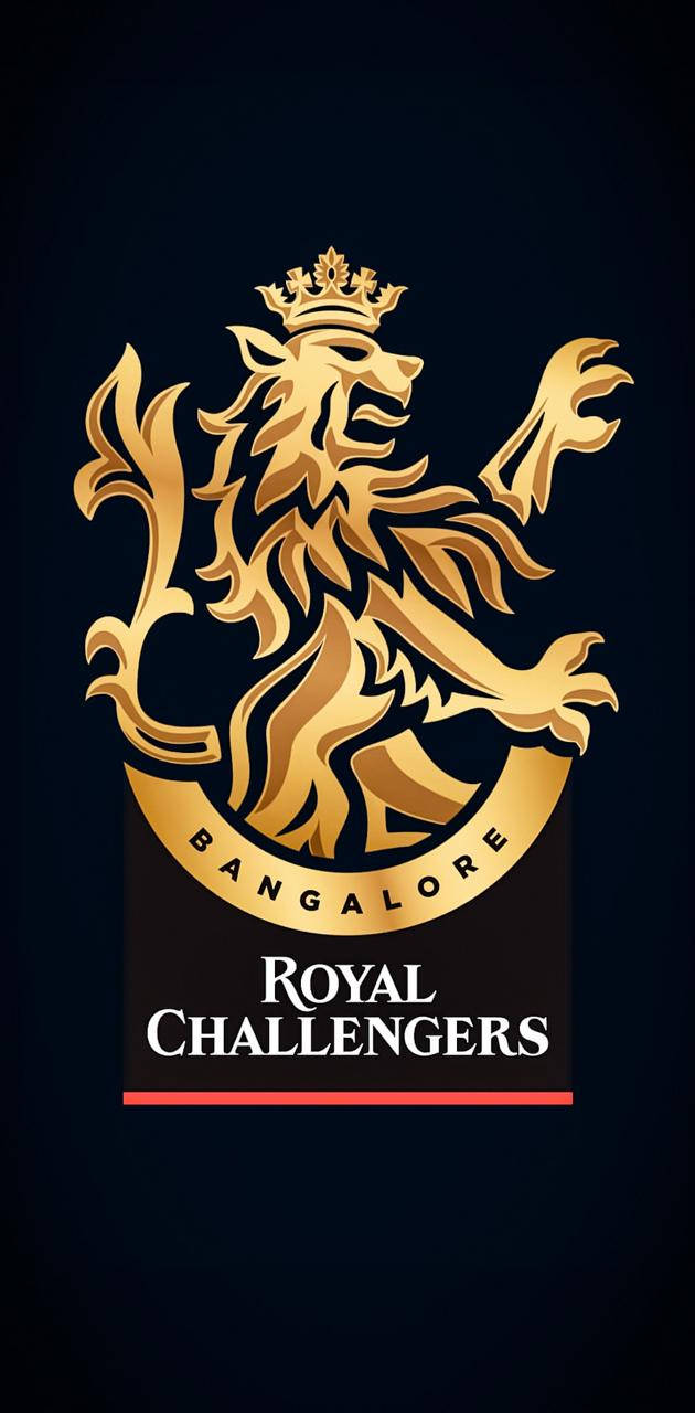Golden Lion Rcb Team Logo Background