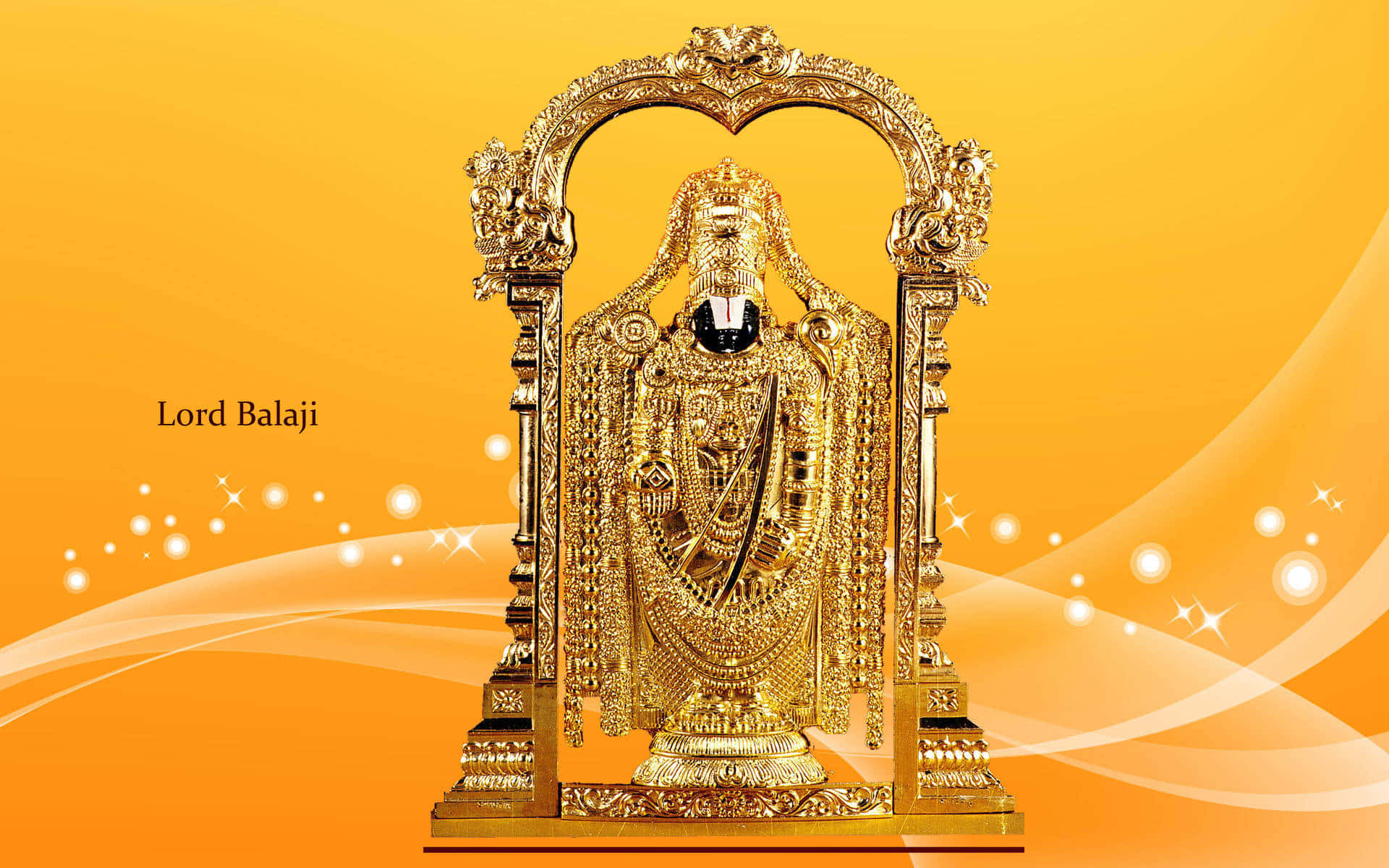 Golden_ Lord_ Balaji_ Statue