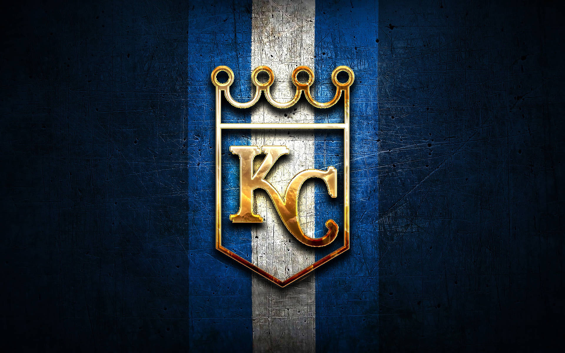 Golden Metal Kansas City Royals Background